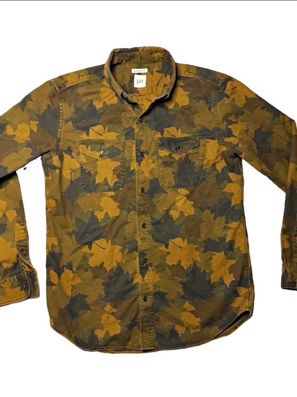 Gap Men's Small Modern Oxford
Camouflage Long Sleeve Button Down
Shirt Camo